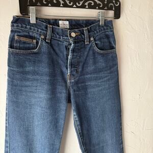 CK Calvin Klein Jeans Vintage 90s Size 3 Button Fly Low Rise Straight Leg Jeans
